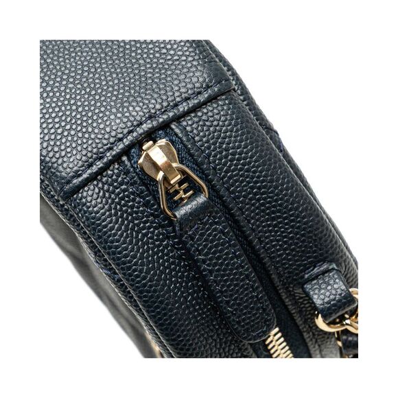 Pre Loved Chanel CC Quilted Caviar Round Clutch With Chain Women Blue Crossbody - Picture 8 of 8